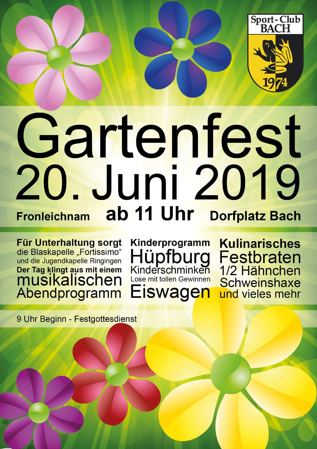 Gartenfest am 20. Juni 2019