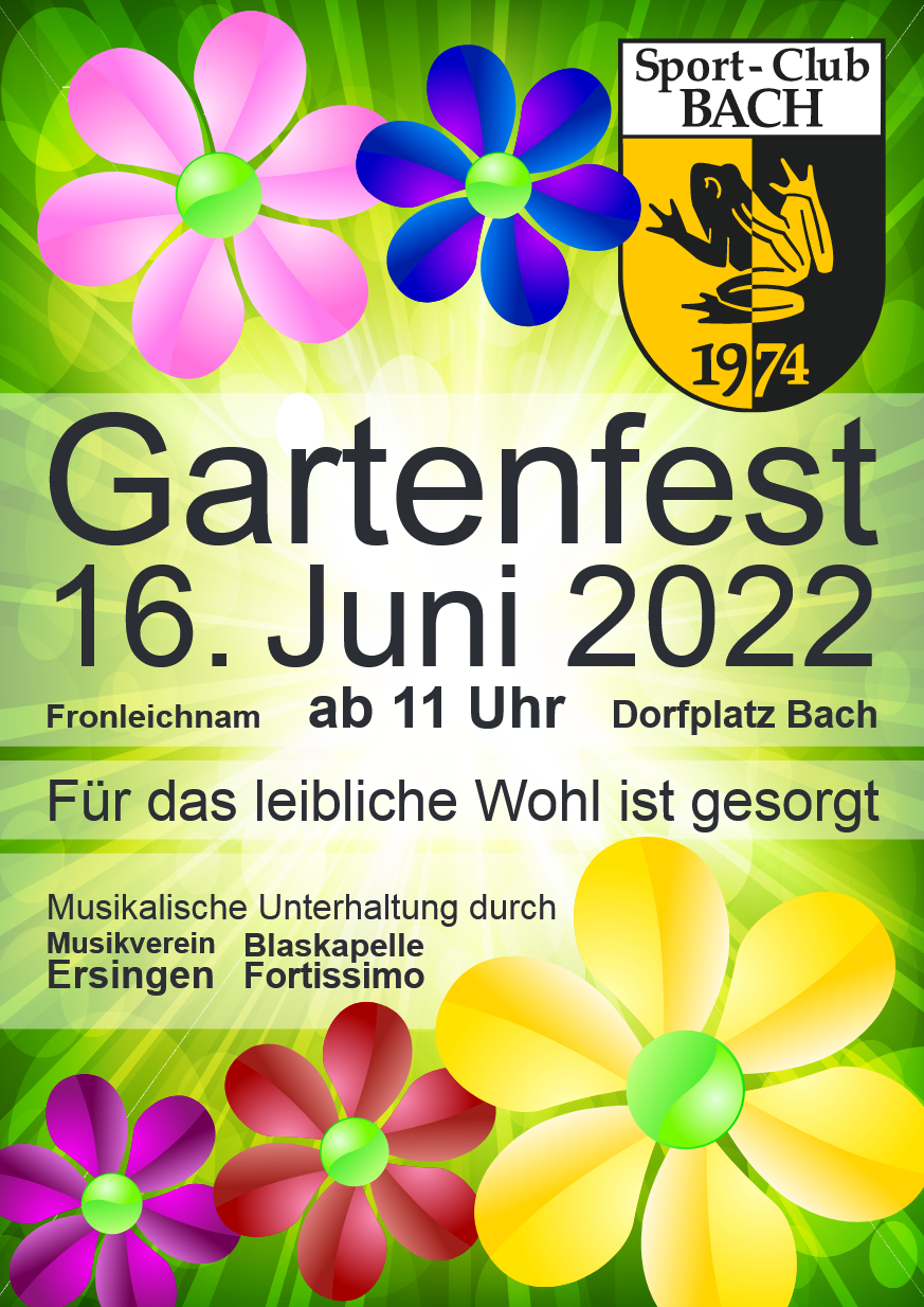 Gartenfest am 16. Juni 2022